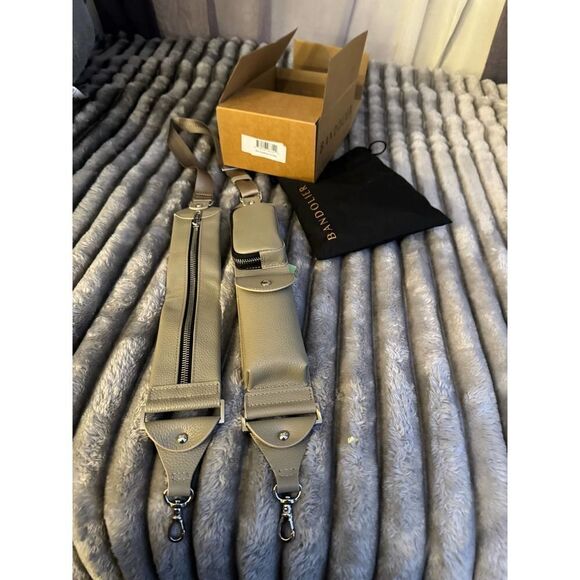Bandolier billie greige/tan utility crossbody belt/strap(no case) nwt - Picture 5 of 6